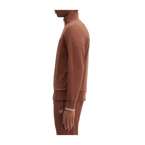 FRED PERRY Felpa con zip Felpa Uomo mezza zip con logo Whisky A24 - FRED PERRYM3574 - W52 - M - Francavilla Moda